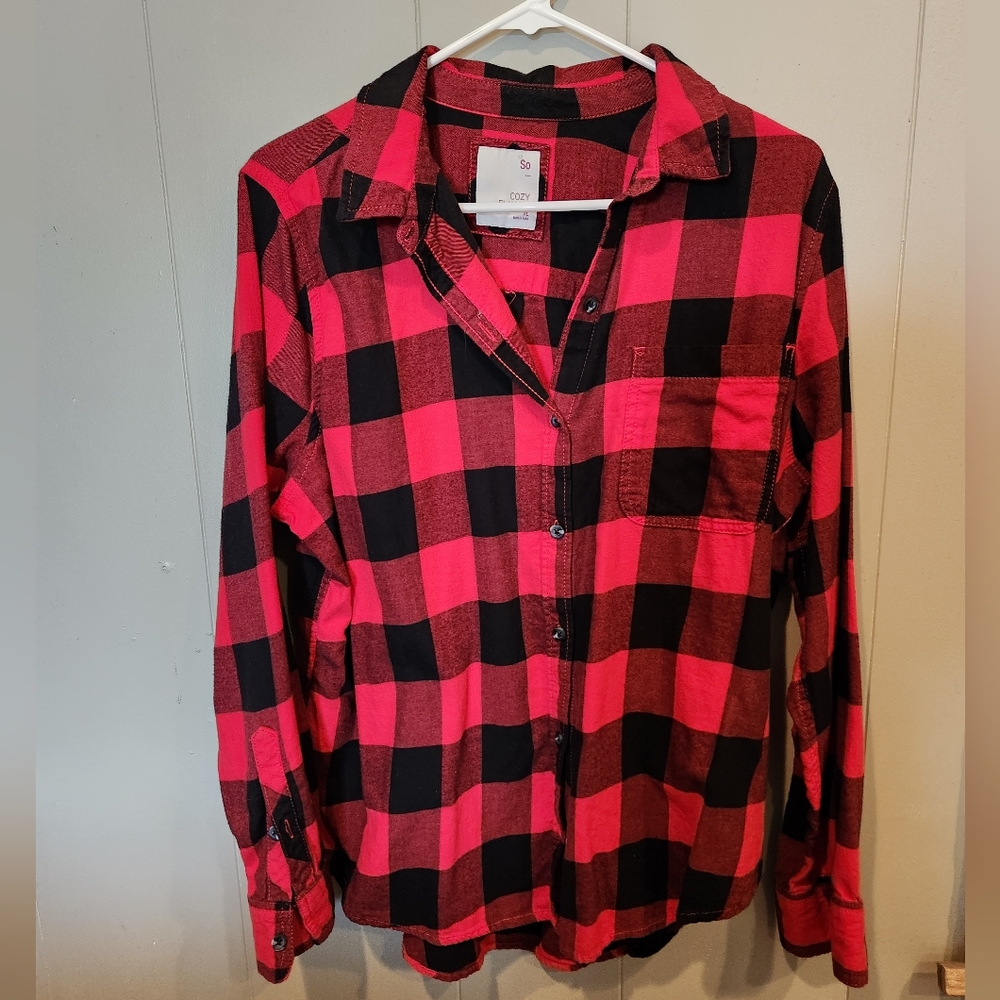 SO brand Buffalo Plaid Flannel XL